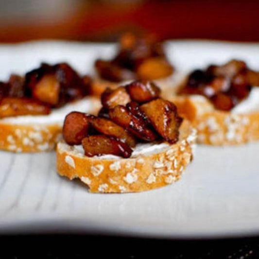 Roasted Cinnamon Pear Bruschetta | The Little Shop of Olive Oils