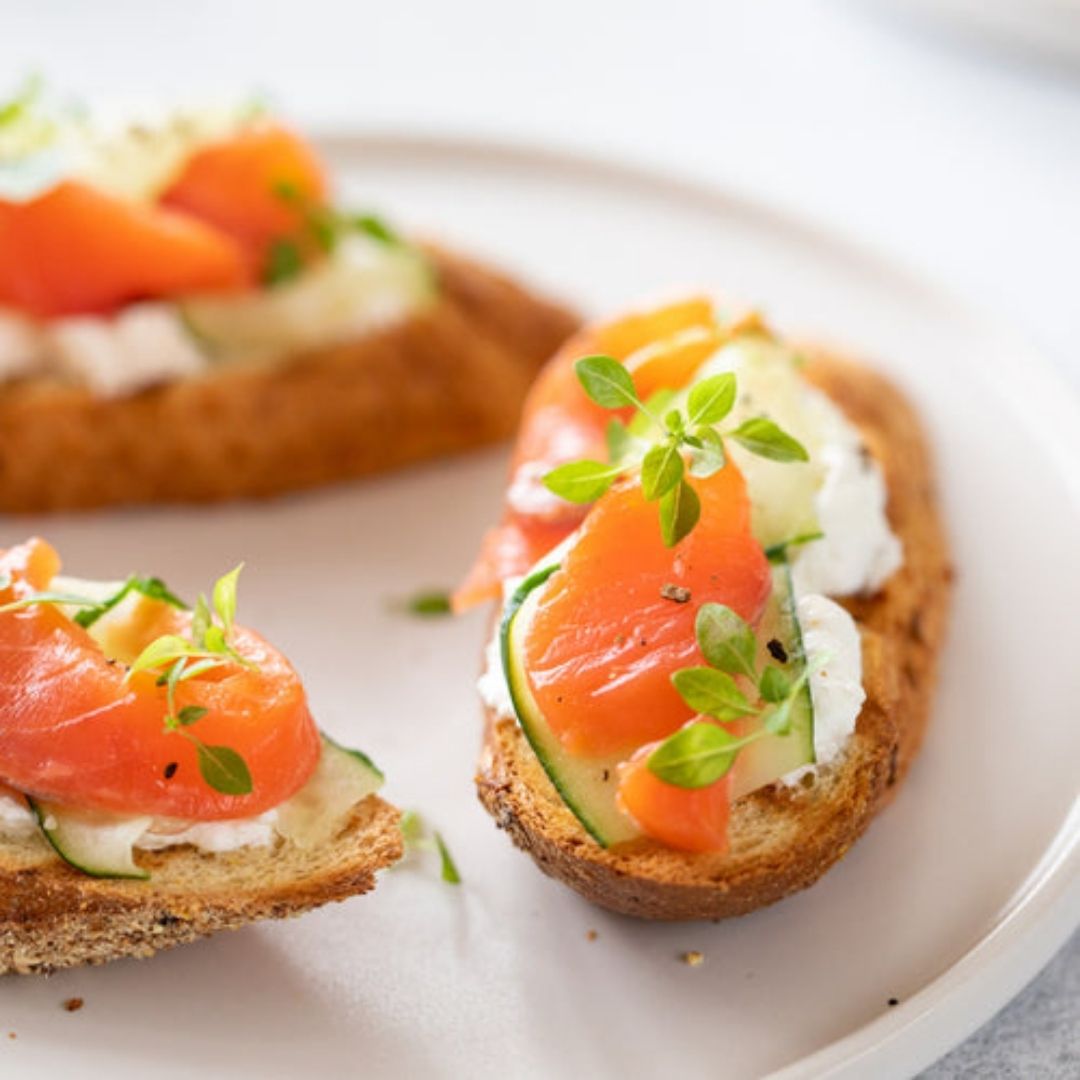 Smoked Salmon Crostini Bites – The Little Shop of Olive Oils