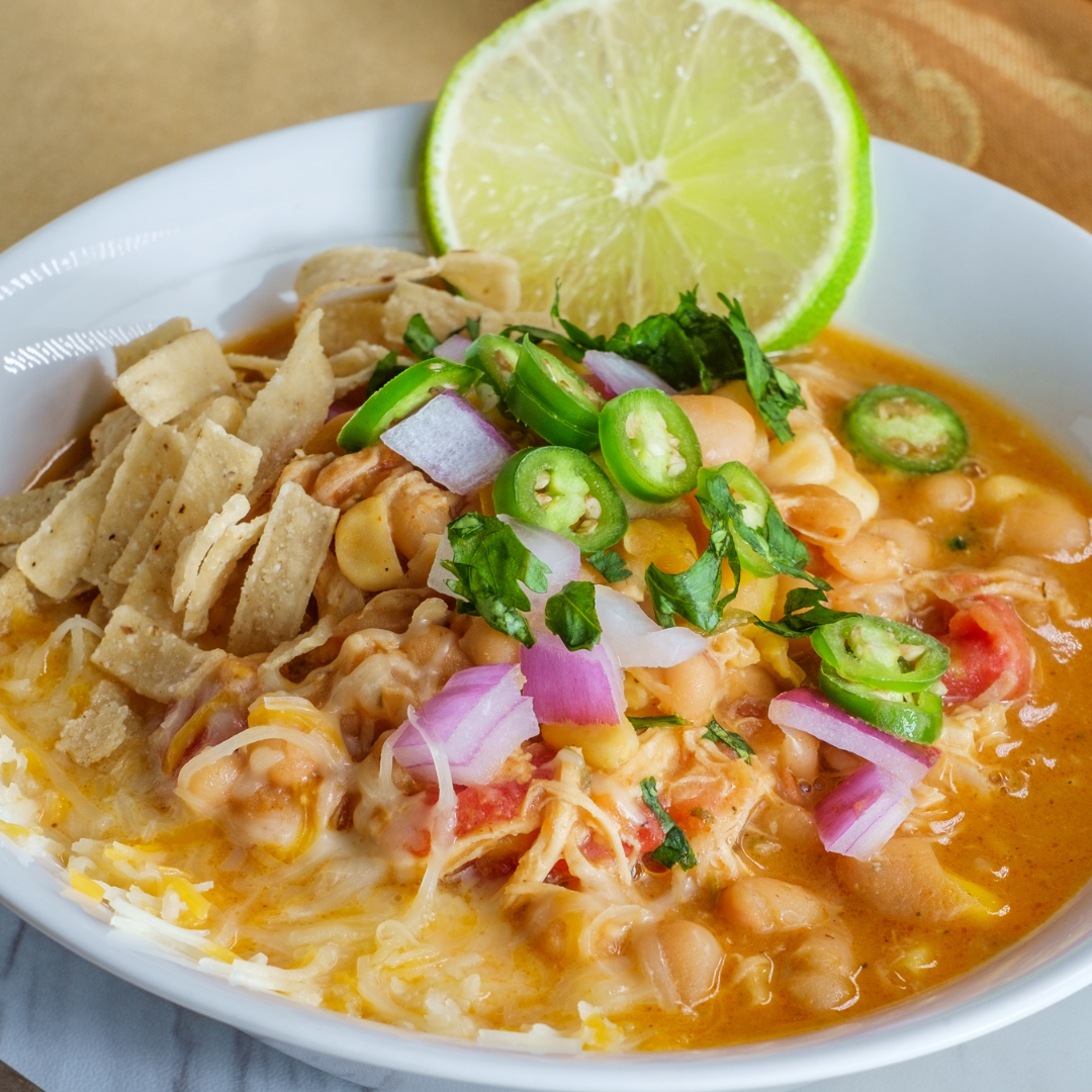 Spicy Jalapeno White Bean Chicken Chili-The Little Shop of Olive Oils