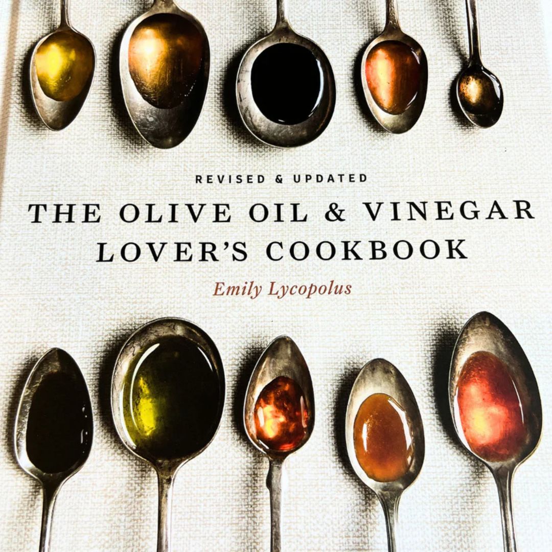 The Olive Oil & Vinegar Lovers Cookbook Cover at The Little Shop of Olive Oils