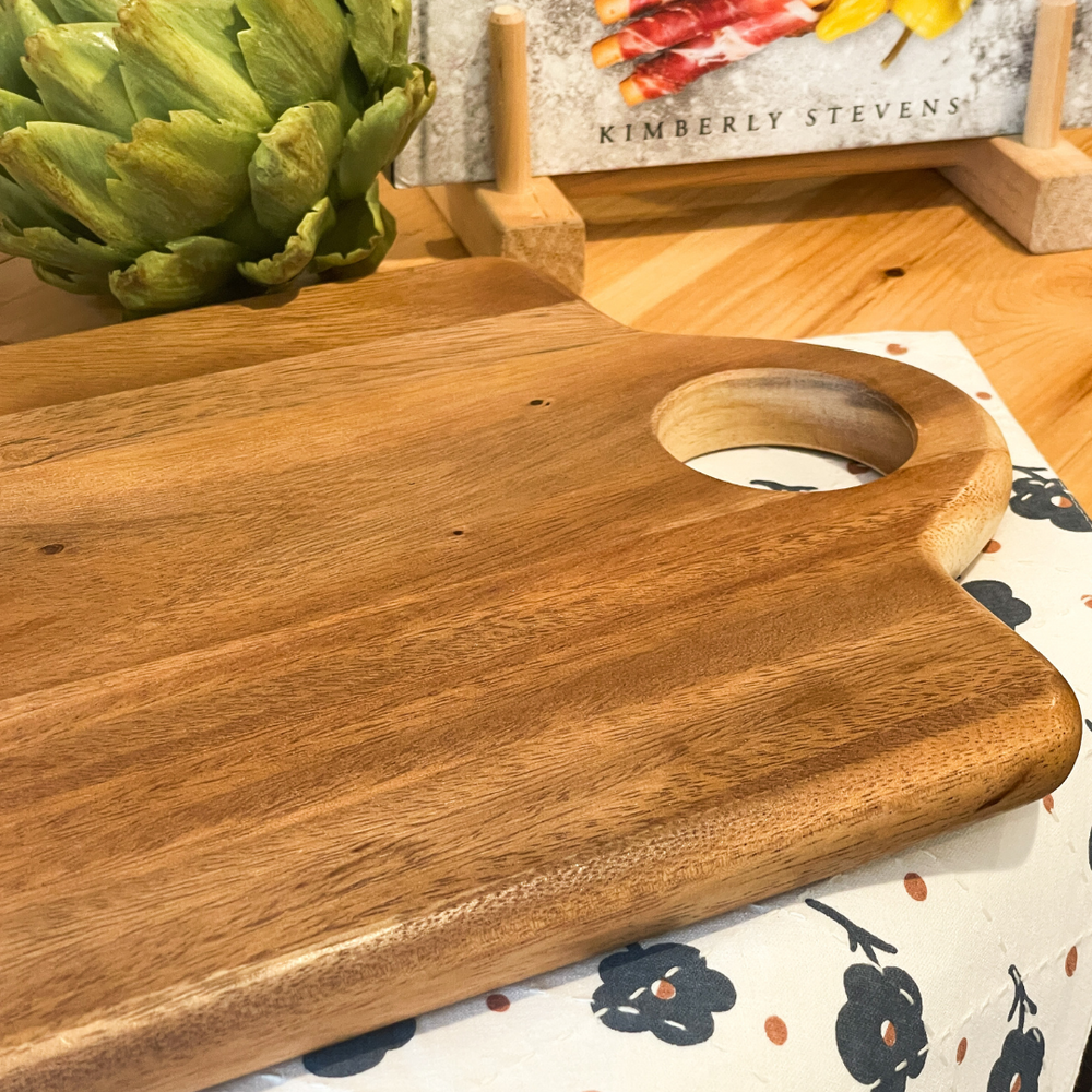 
                      
                        Wood Cheese Cutting Board at The Little Shop of Olive Oils.  Premium Extra Virgin Olive Oil, Aged Balsamic Vinegar, Gourmet Essentials.
                      
                    